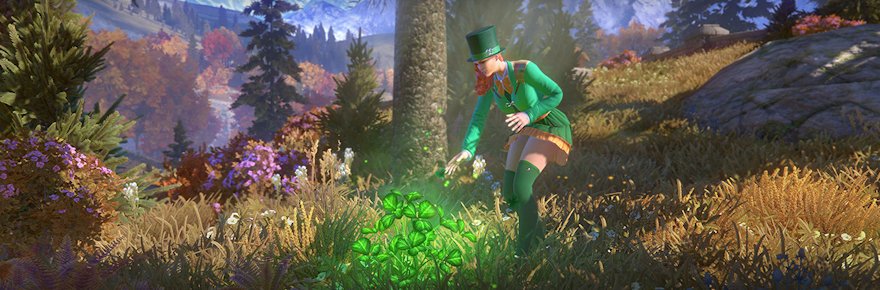 Skyforge celebrates green week with costumes and emotes