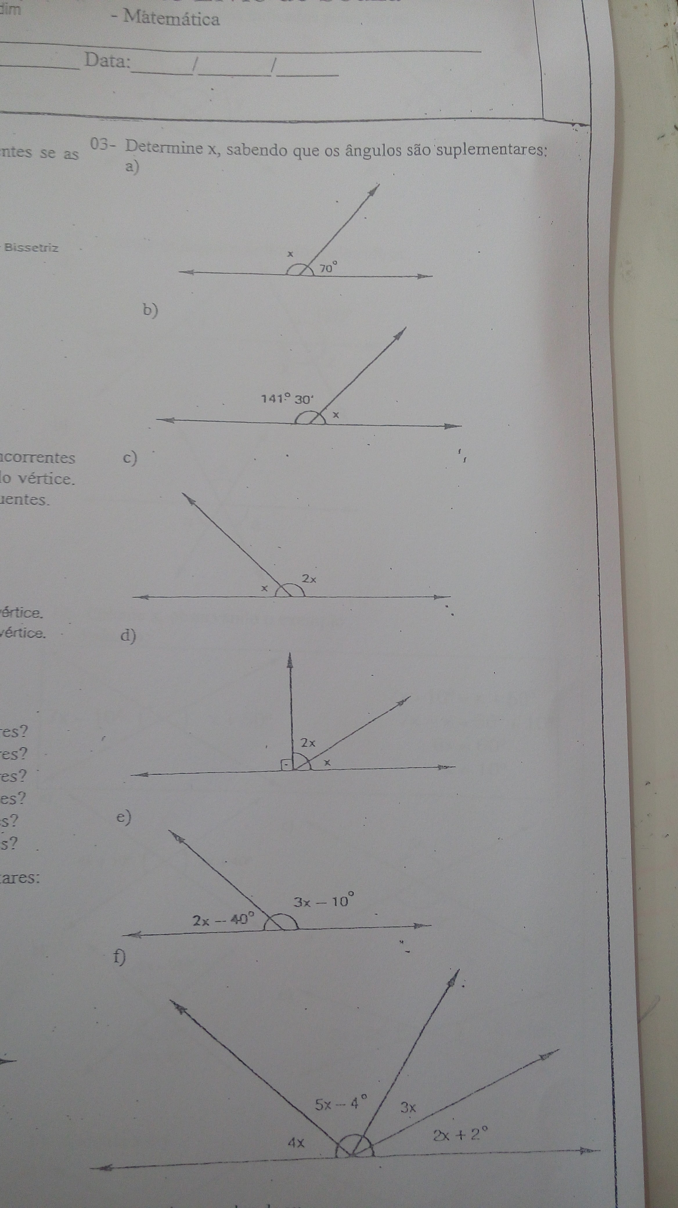 Sim, pq ângulo suplementar é igual a 180°, e a soma de 110° e 70° é igual a 180°. Determine X Sabendo Que Os Angulos Sao Suplementares Brainly Com Br