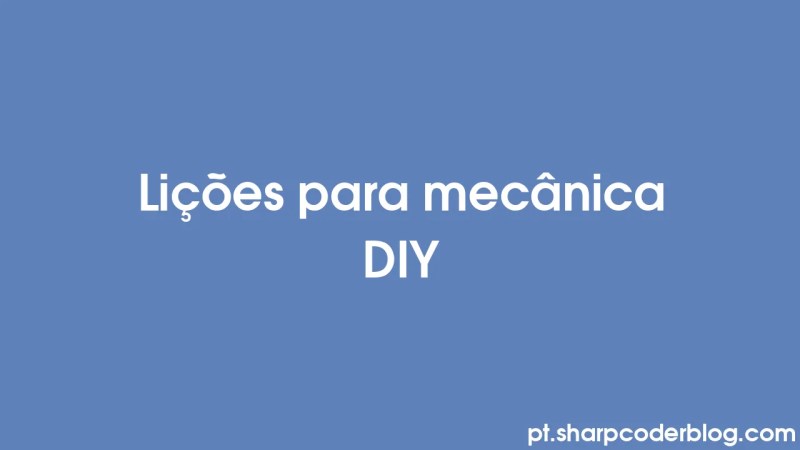 Li Es Para Mec Nica Diy Sharp Coder Blog - Stunning Mobile Mountain Designs | Free Download