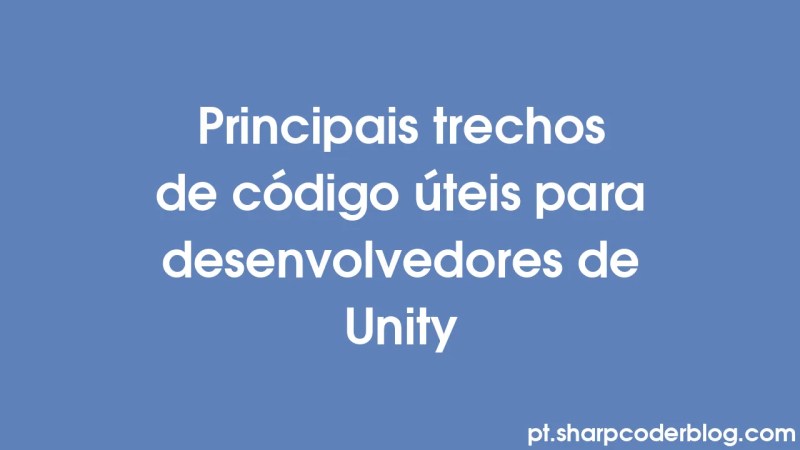 Top Useful Code Snippets For Unity Developers Sharp Coder Blog - 4K Dark Illustrations for Desktop