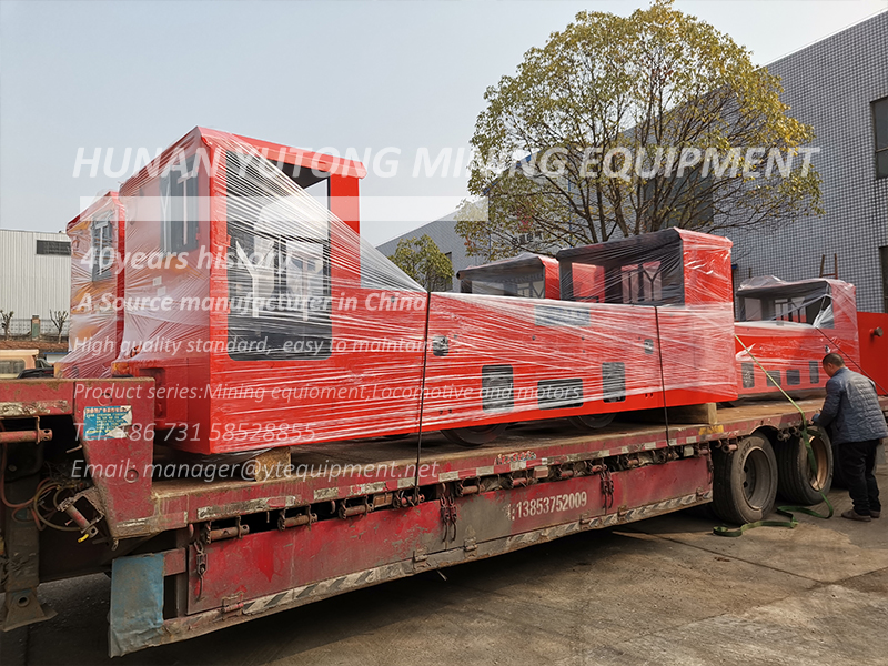 8-ton double-cab explosion proof electric locomotives