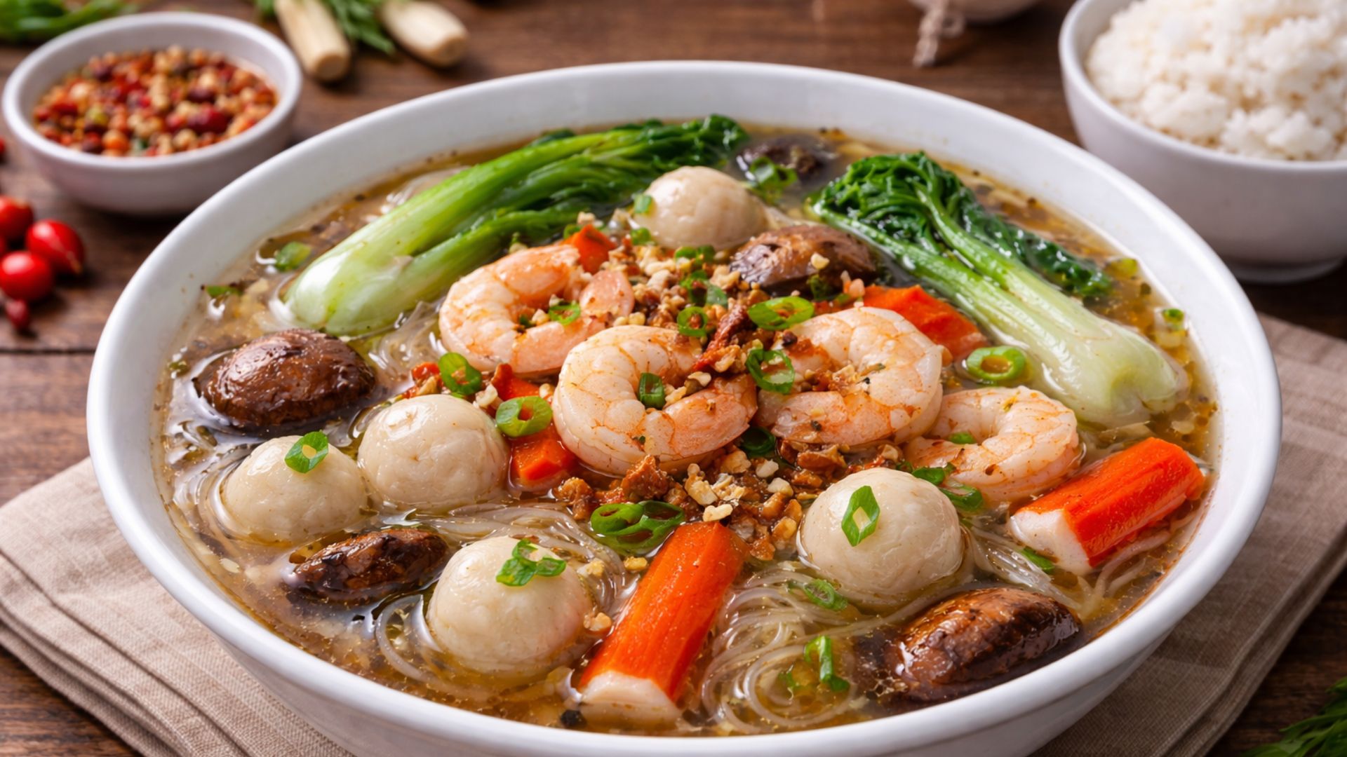 kuliner sup shanghai