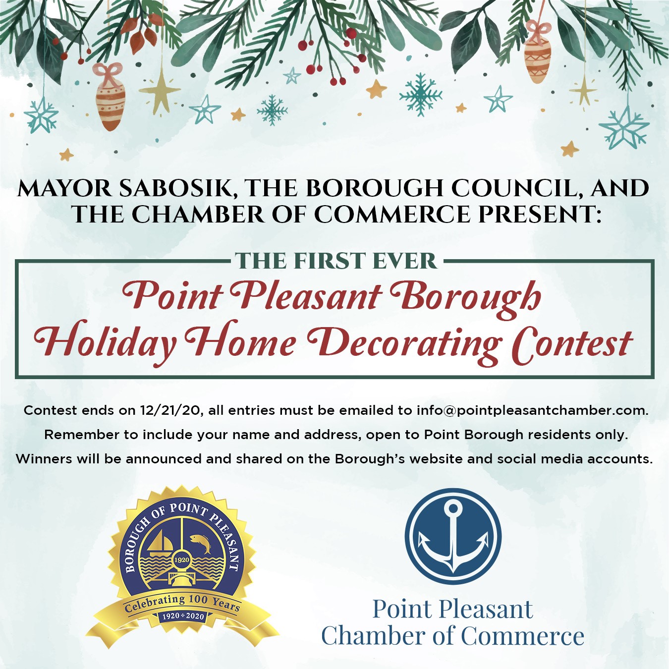 Holiday home decorating contest