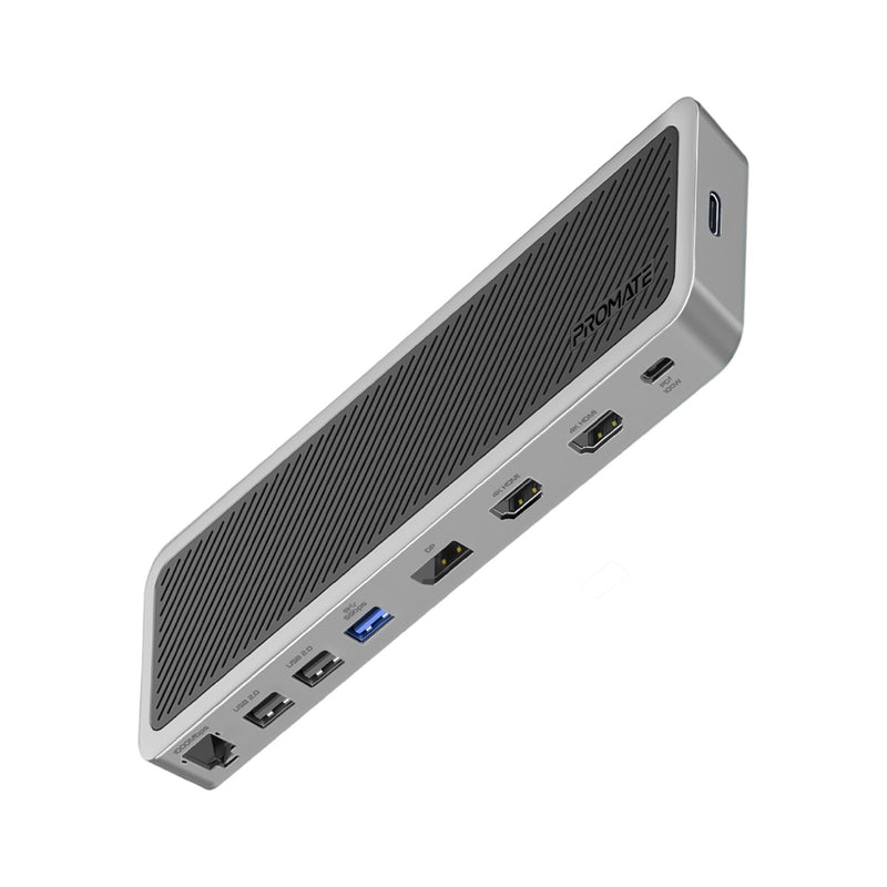 Promate 12-in-1 USB-C Hub • 2x4K HDMI • Display Port • 100W Power Delivery • USB 3.0 & USB 2.0 • 1000Mbps RJ45 • ApexHub-MST