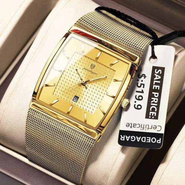 Poedagar 885 Watch (Gold - Gold)
