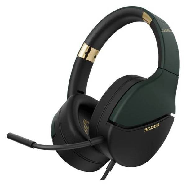 Sades Spower SA-725 Wired Headset (Gold)