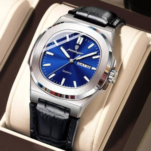 Poedagar 853L Watch (Silver - Blue)