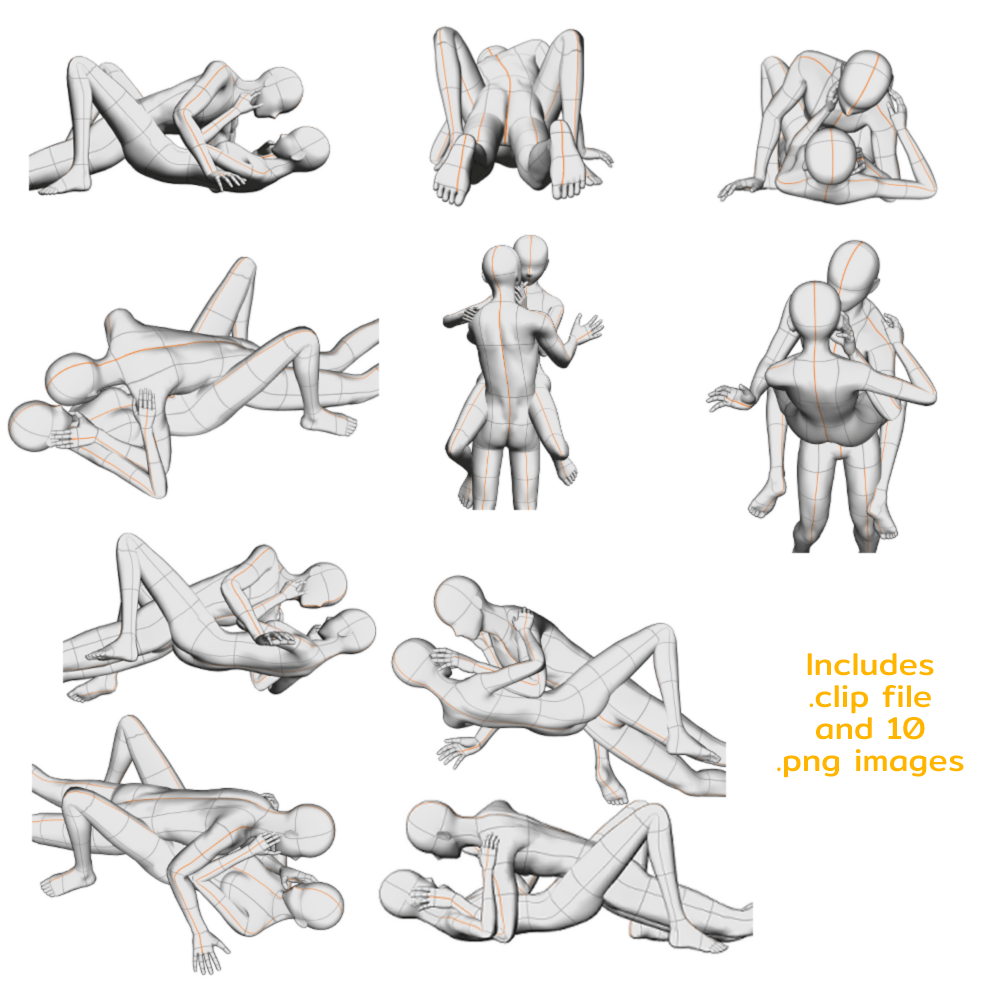 General Pose collection 2 30 species - CLIP STUDIO ASSETS