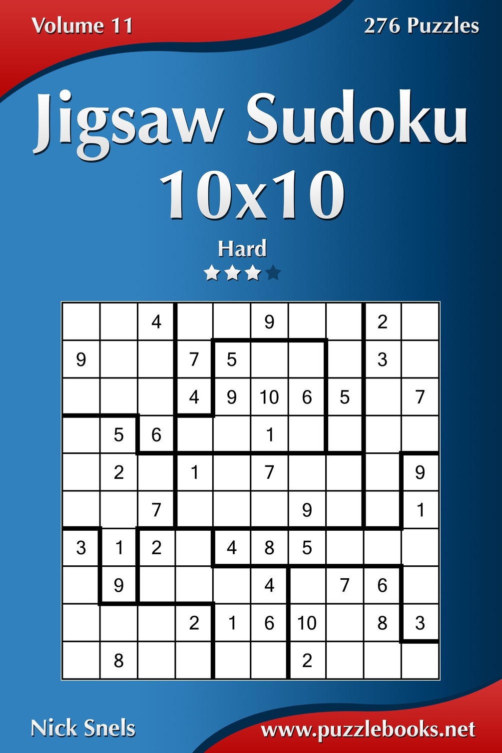 jigsaw sudoku 10x10 hard volume 11 276 puzzles