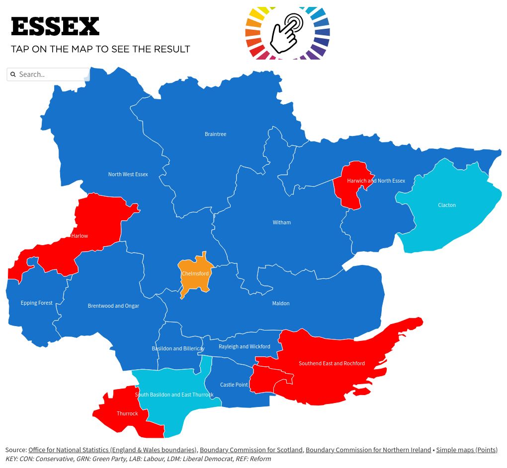 Essex Results Map Live Flourish 