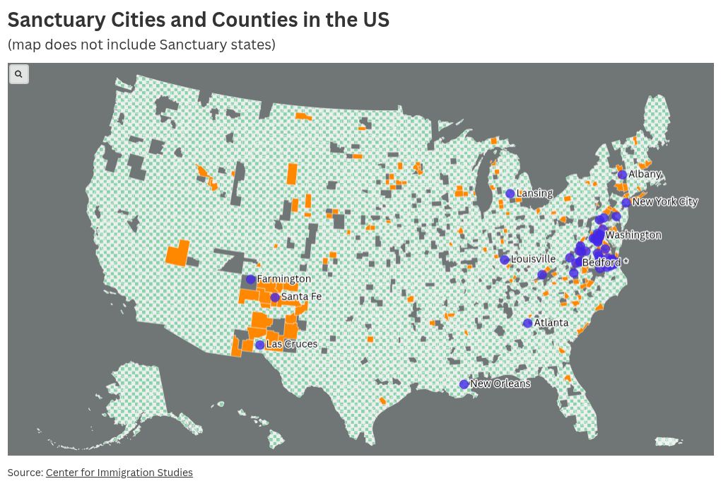 Us Map Of Sanctuary Cities Our Military Outreach Team Is On The Road Thumbnail