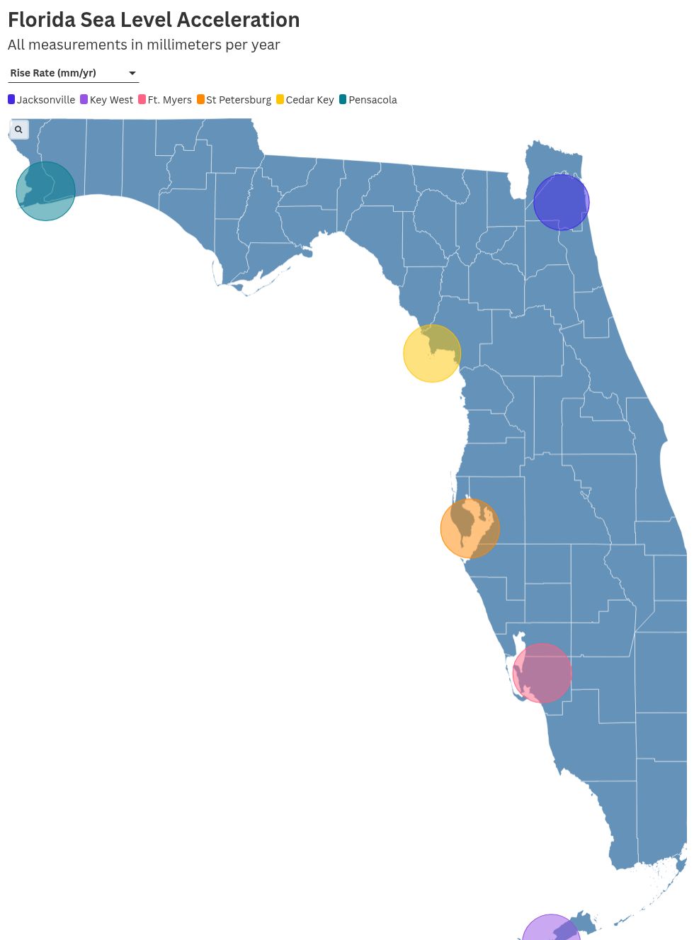 Florida Map Shows Cities Where Sea Level Rise Is Newsweek Thumbnail