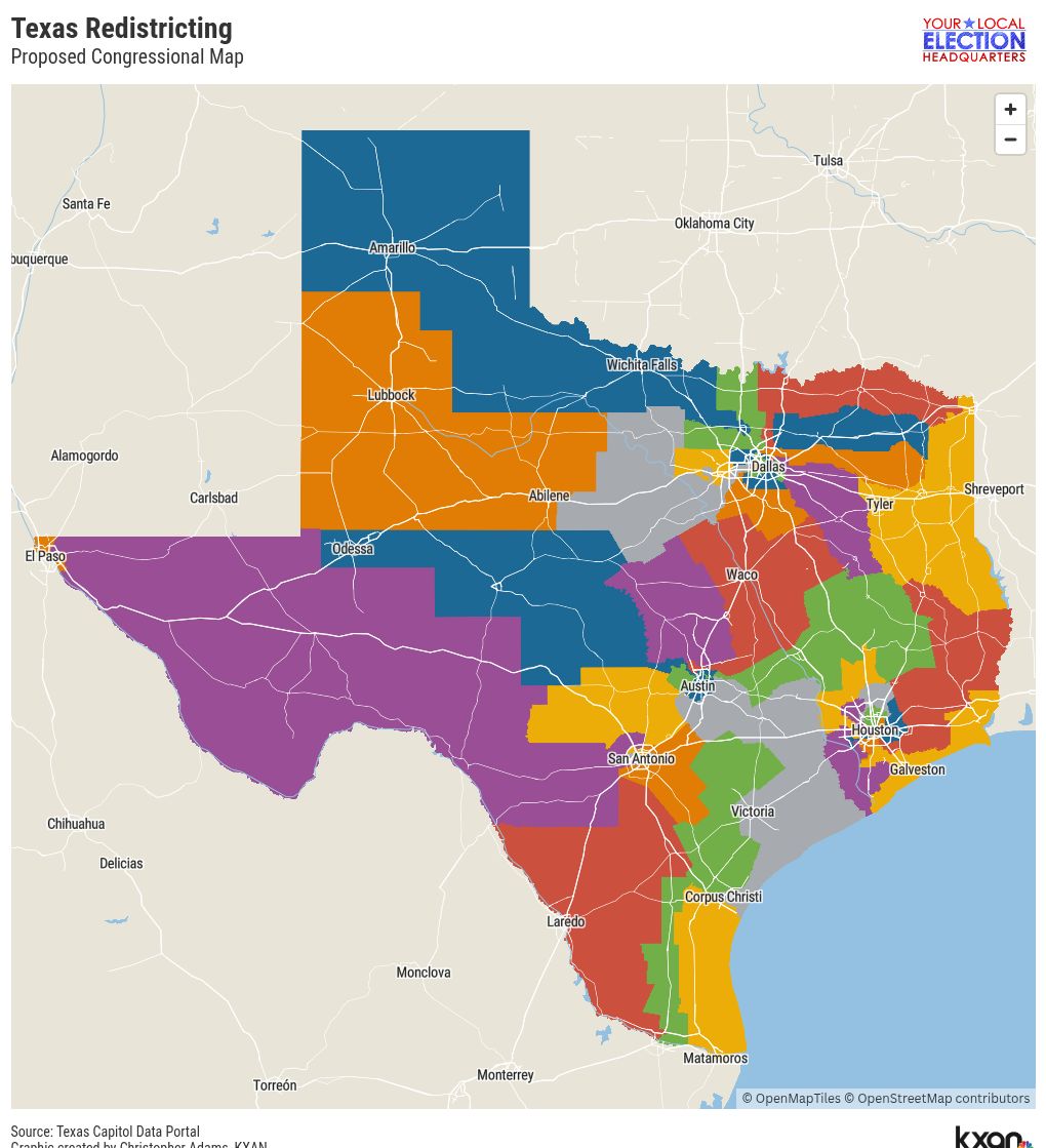 Texas Grant Porciones Map Thumbnail