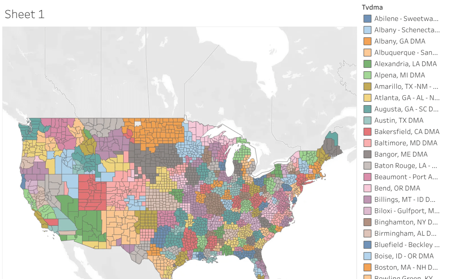 Georgia Dma Map TV Market Maps 4 3 Hd 