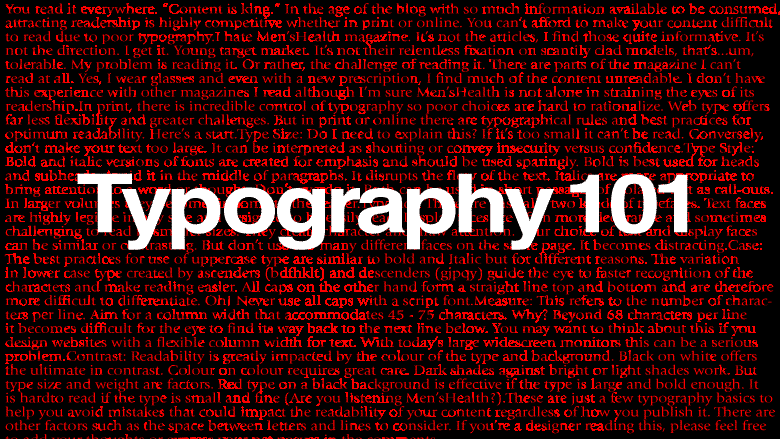 Typography 101 image