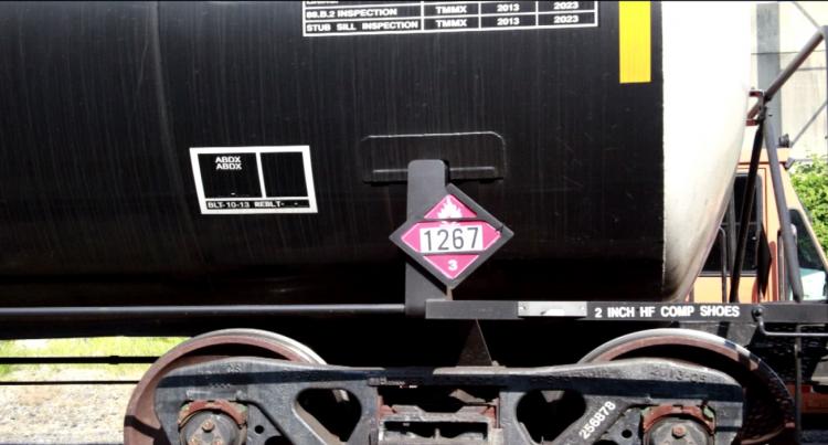 Crude oil train car