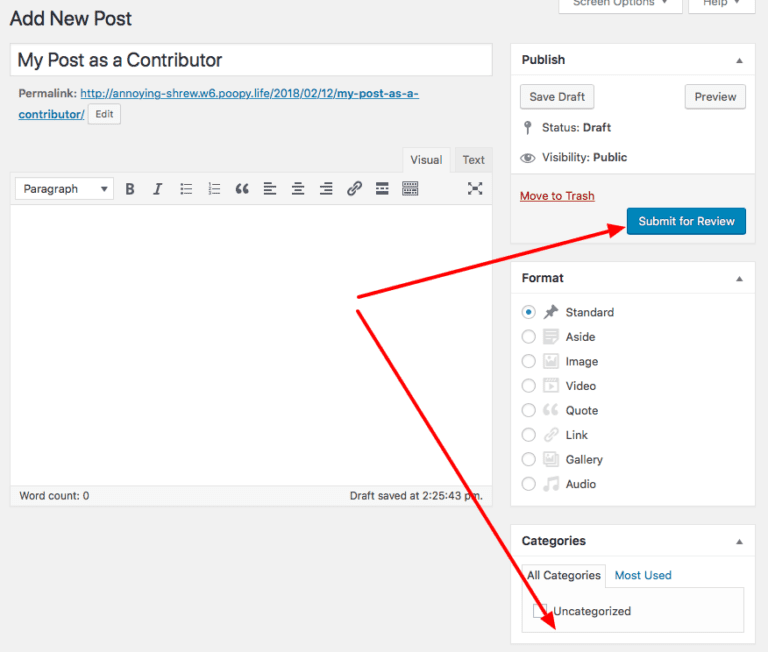 Out of the box, wordpress includes up to six different user roles. What Permissions do Contributors Have in WordPress?