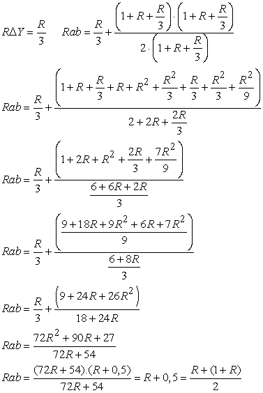 Analysis Of Relationship Between Resistances In Delta
