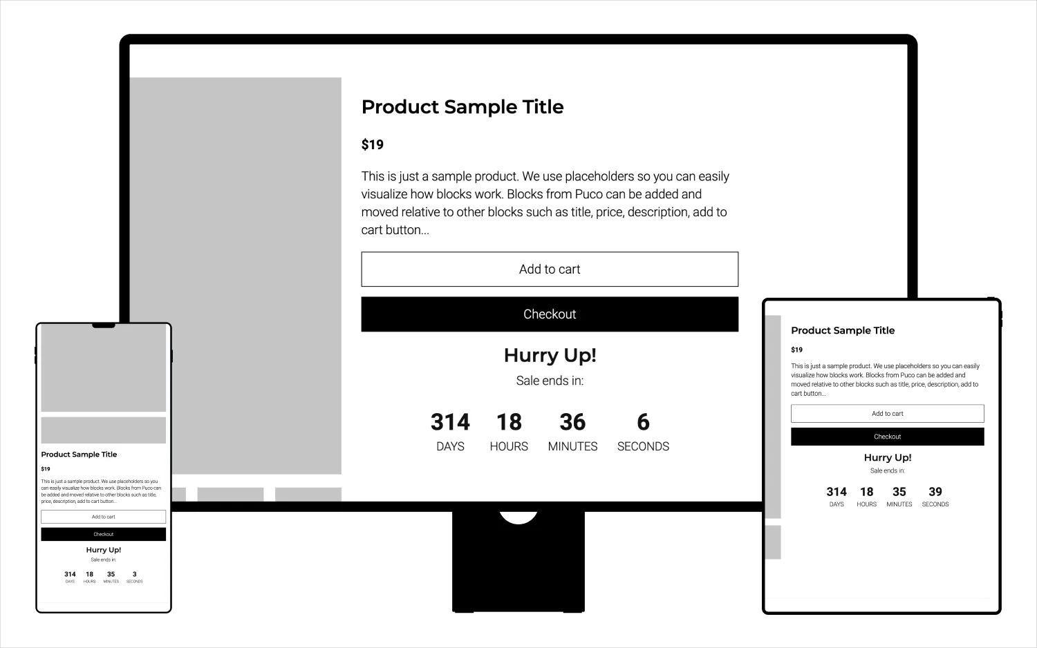 Block Countdown Countdown 01 Puco Sections