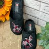 Papuci de casa, de dama, Negru vultur - PP22