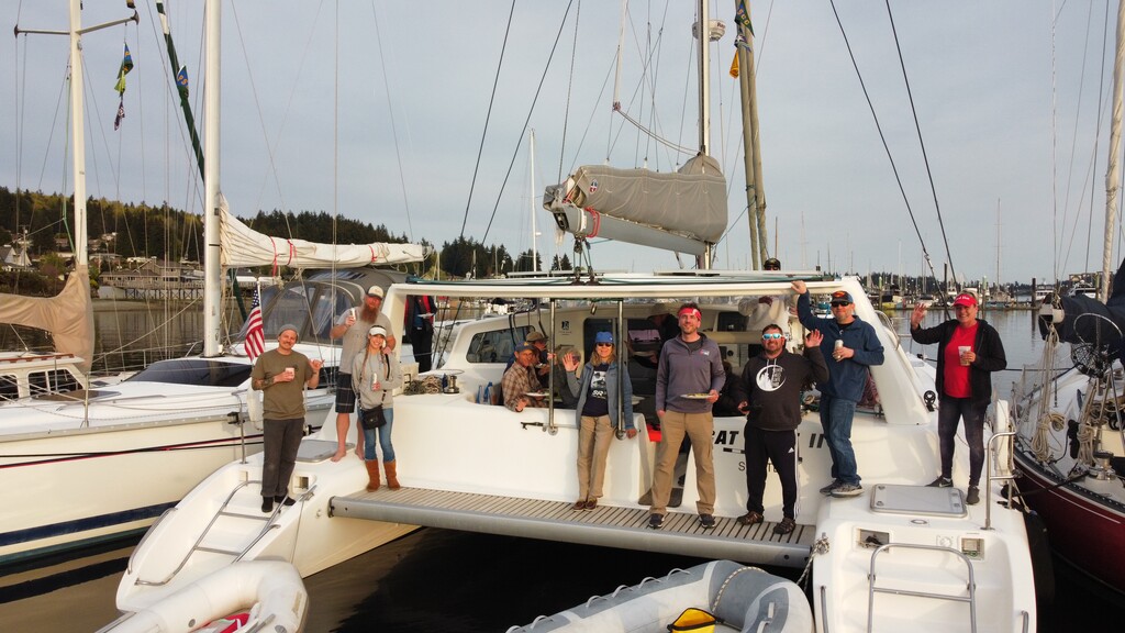 Club members at April 2022 Bainbridge Circumlocution