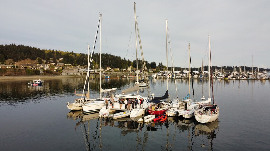 Raft-up at Poulsbo, April 2022