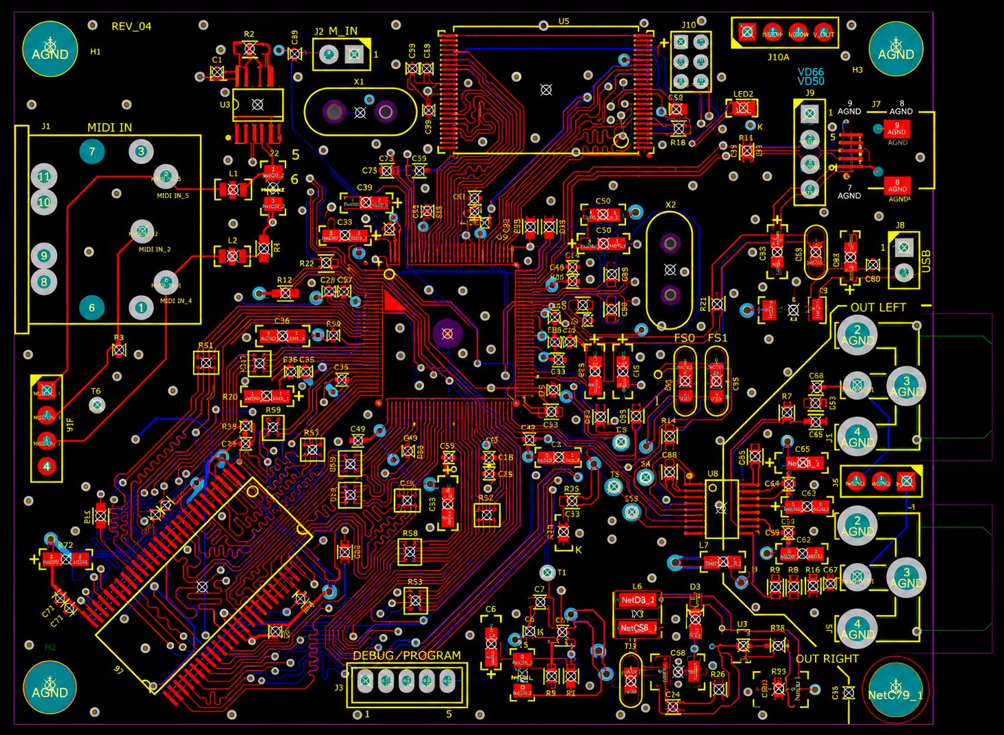 PCB Layout - All Layers View