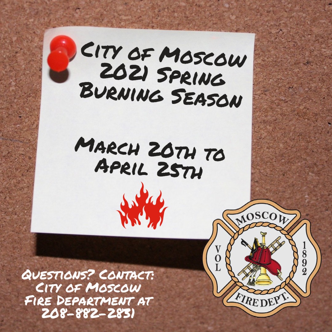 Moscow Spring Burning Season Underway – Pullman Radio