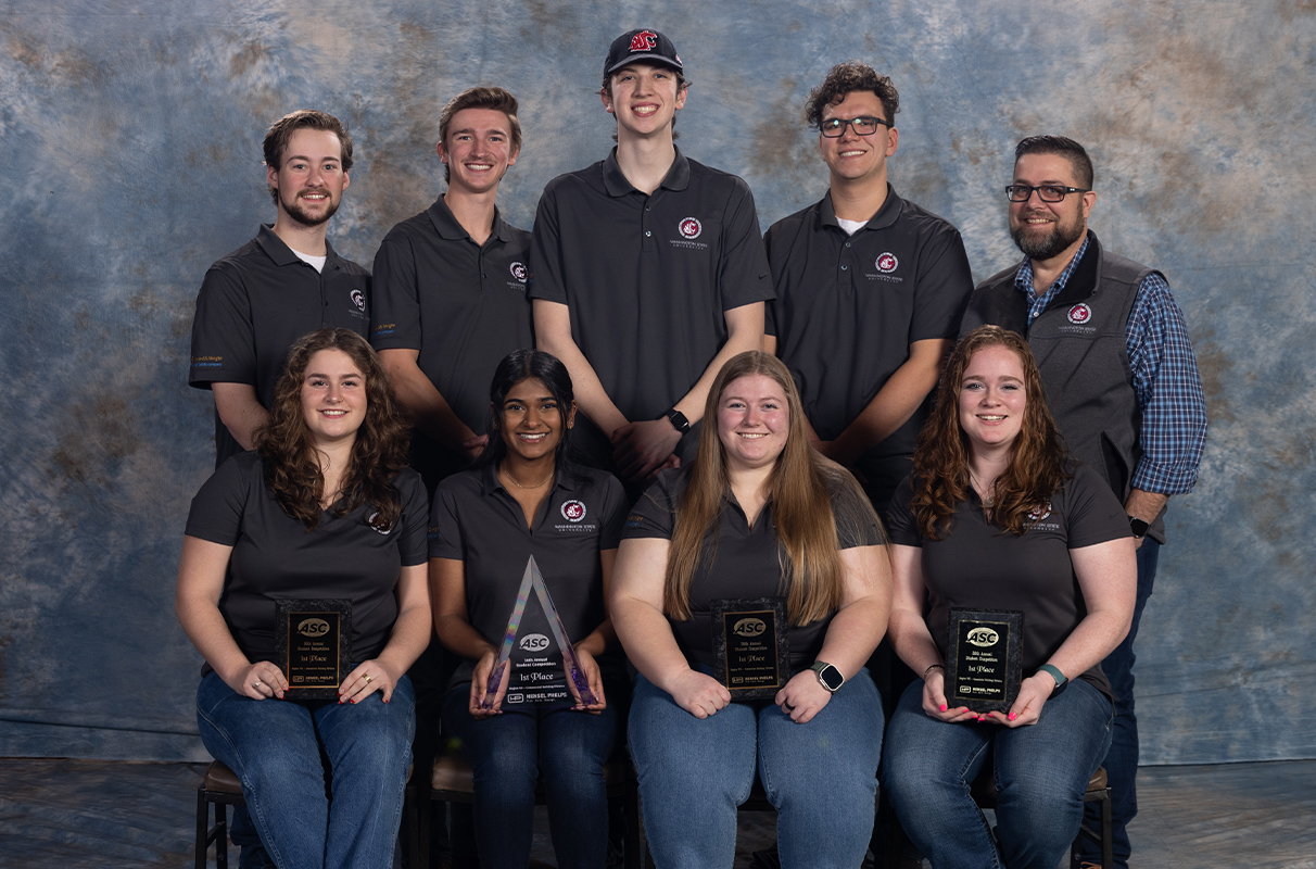 Washington State University Students Place First in Construction