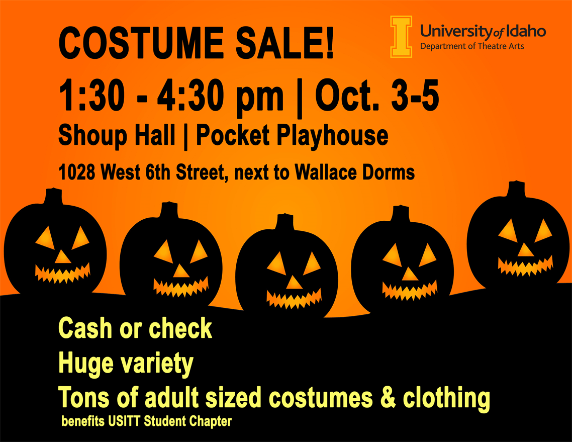 University of Idaho’s Department of Theatre Arts to hold Halloween
