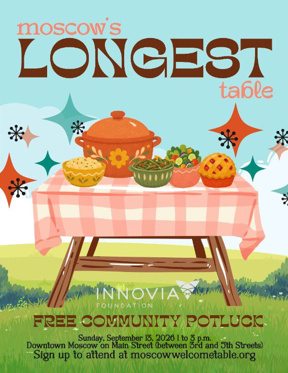 First Moscow's Longest Table Community Potluck Sunday