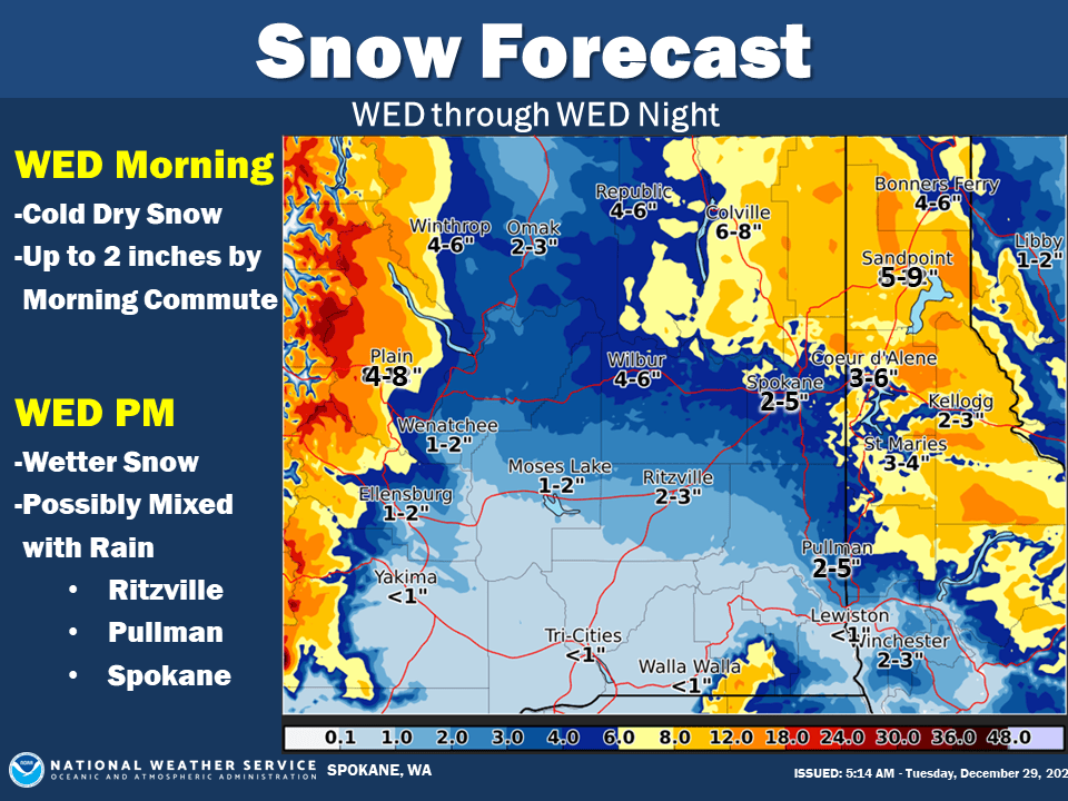 Hazardous Weather Advisory Issued For Snow – Pullman Radio