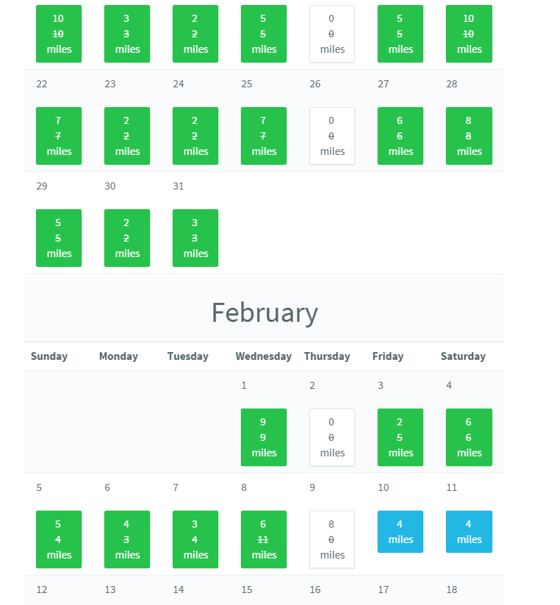 400mi calendar