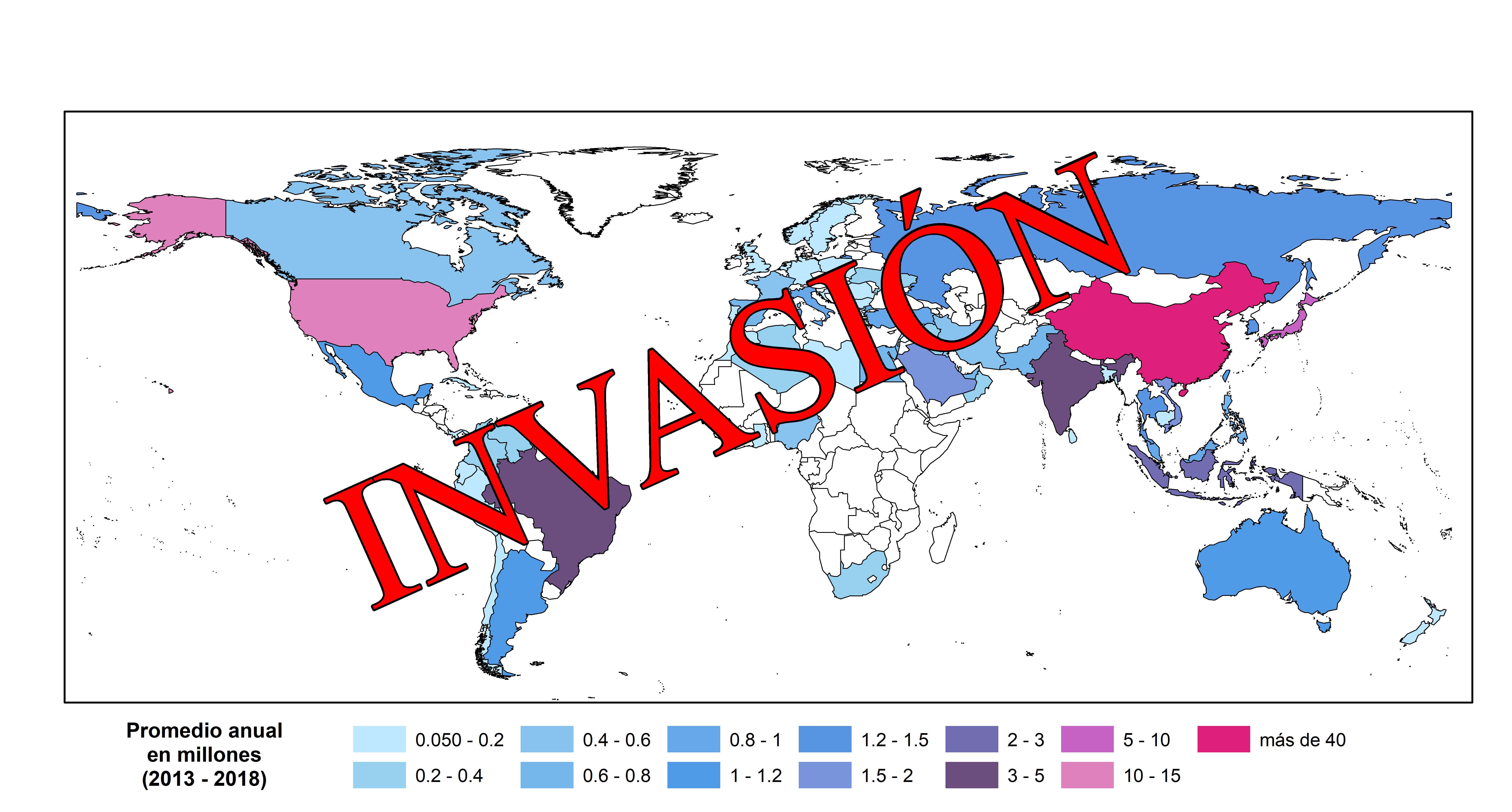 La profundidad de la invasión humana