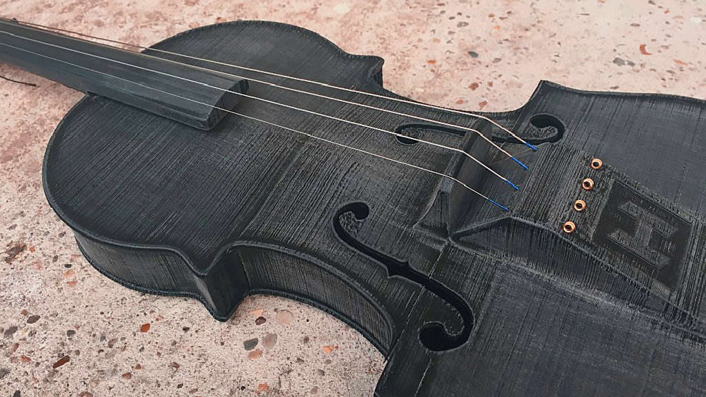 Hovalin 5V, el violín acústico impreso en 3D de código abierto