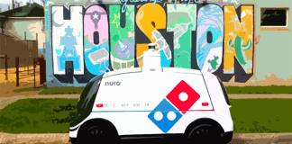 Un vehículo autónomo entrega pizza a domicilio en Houston pcmx_staff020