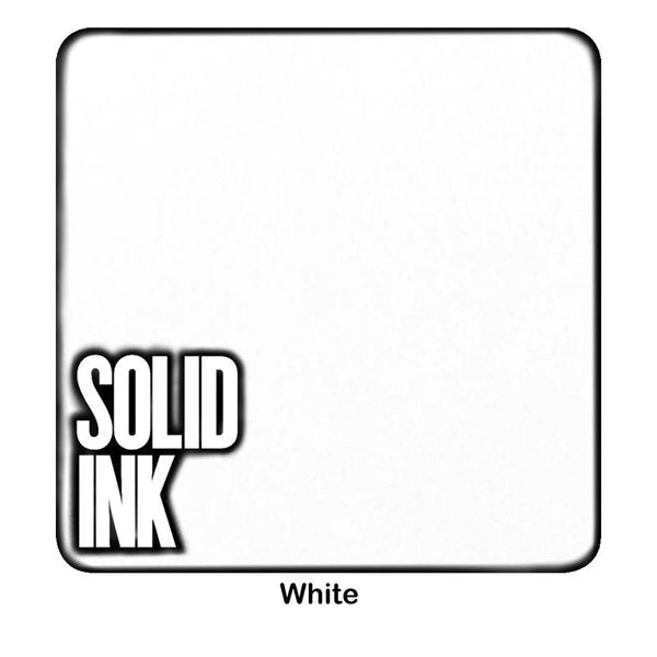 White Solid Ink 1oz Bottle Pulse Tattoo - Geometric Patterns - Artistic Retina Collection
