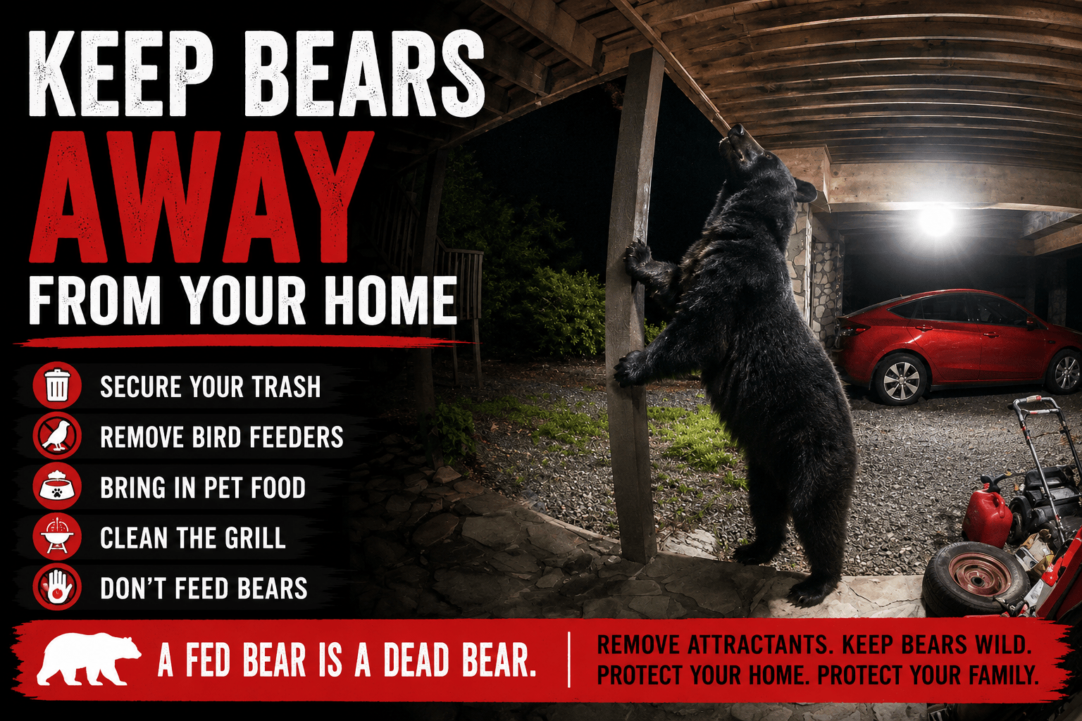 How to Keep Black Bears Away From Your Home in Upstate South Carolina