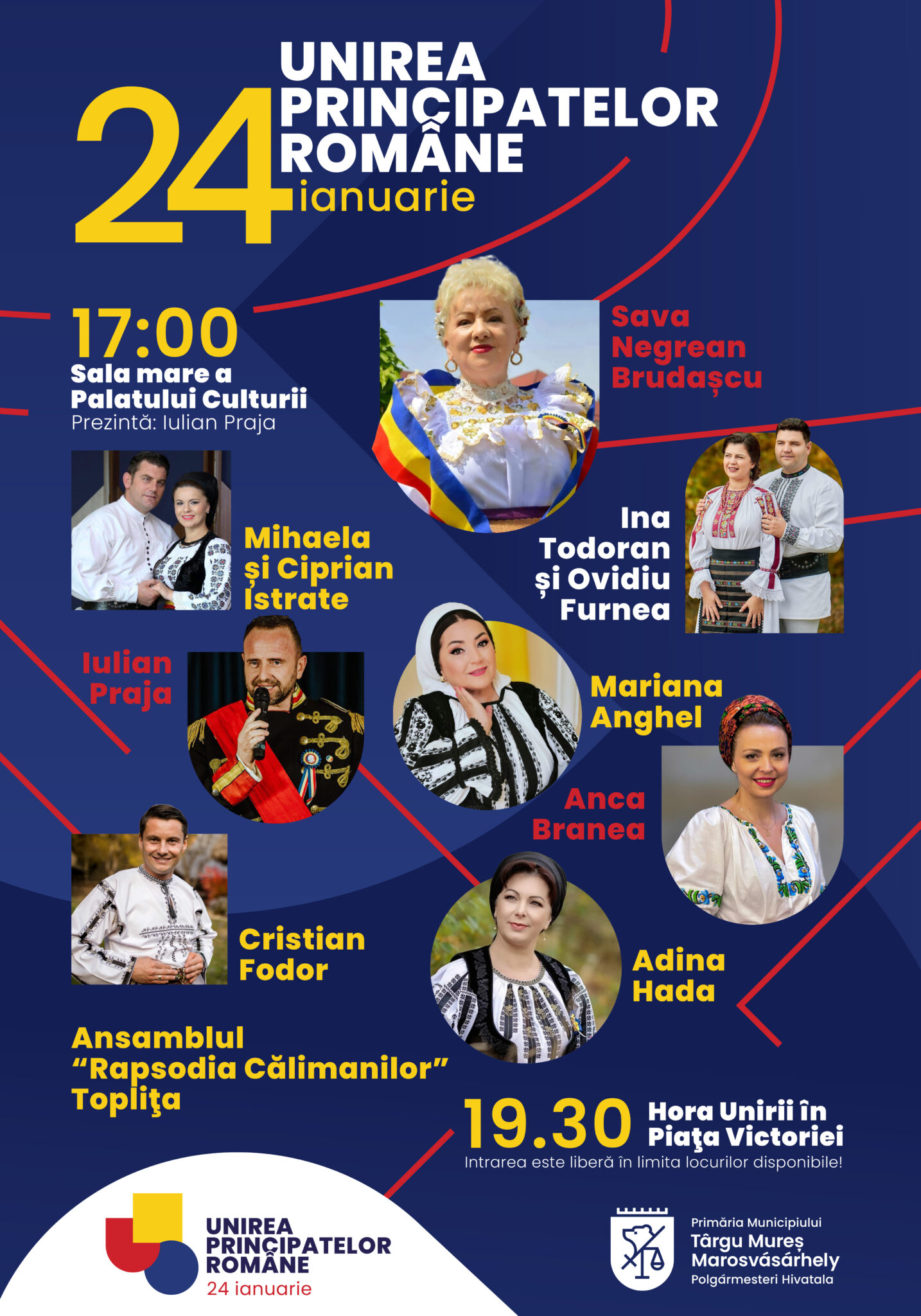 Spectacol cu prilejul Unirii Principatelor la Târgu Mureș