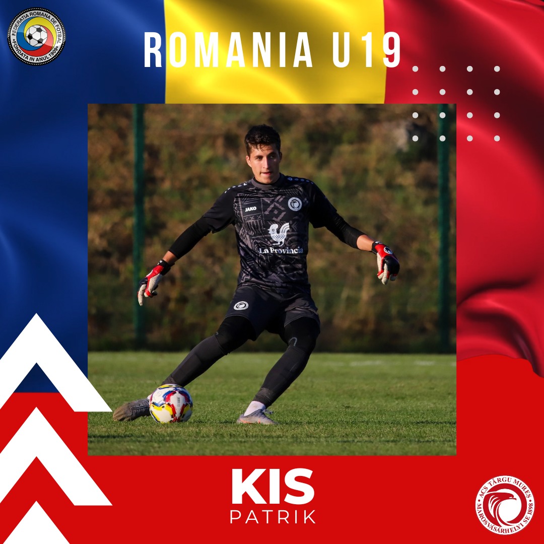 Trei fotbalişti din Liga 3, la lotul naţional de juniori sub 19 ani. Între ei, Kis Patrick, de la ACS Târgu-Mureş