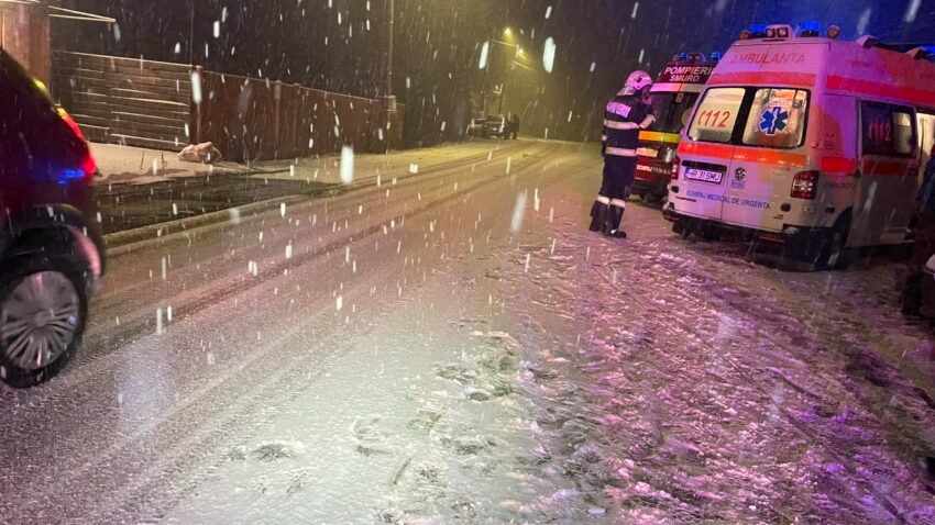 Harghita: O persoană a murit şi o alta a fost rănită, într-un accident produs pe DN 13A