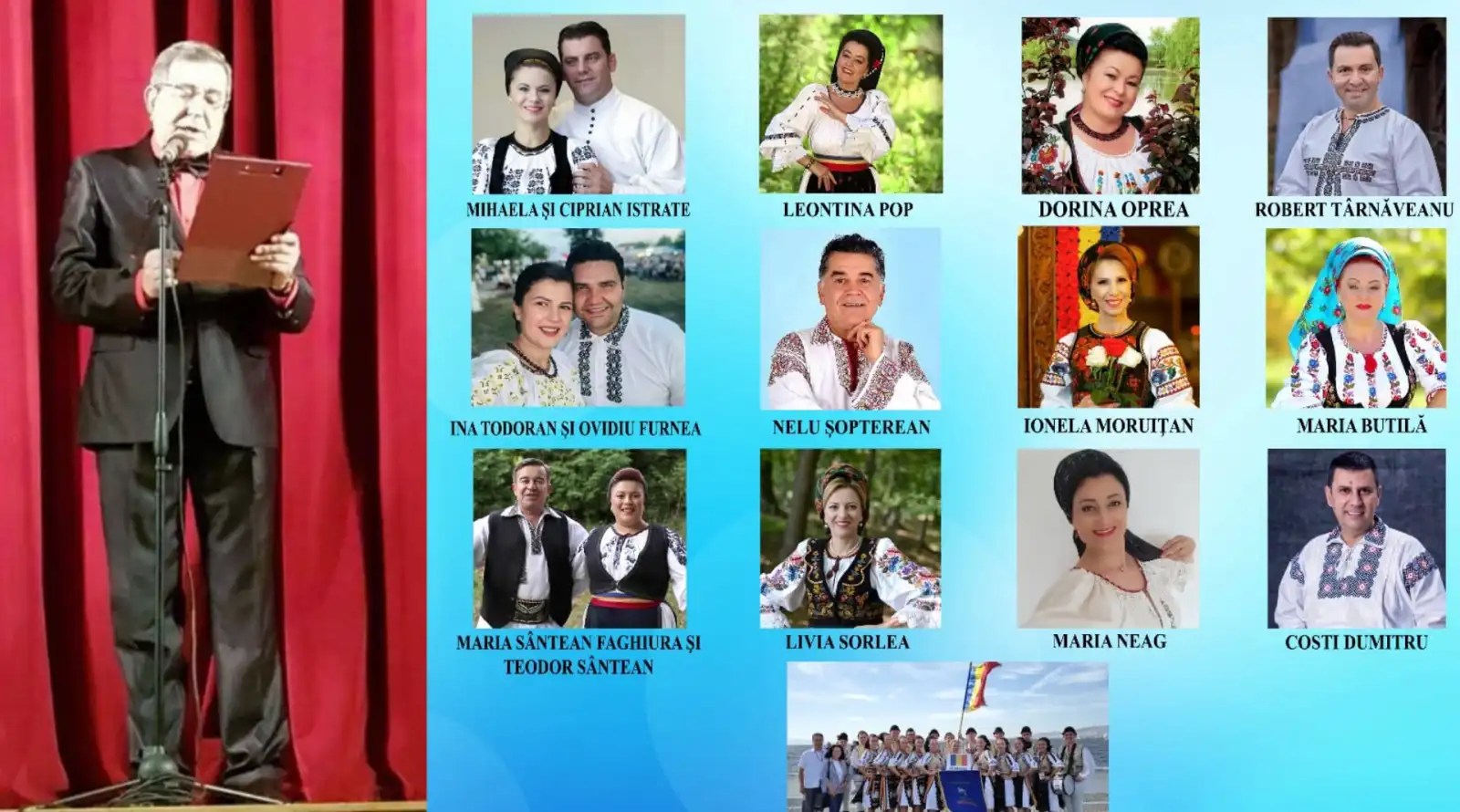 “Prietenie, prietenie”, spectacol aniversar organizat de Ioan (Nelu) Burdulea la Târnăveni
