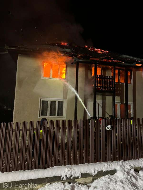 Un bărbat a murit într-un incendiu, la Tulgheş în Harghita