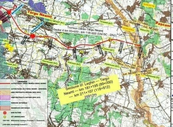Începe proiectarea Secţiunii 3 a A8 Leghin-Târgu Neamţ