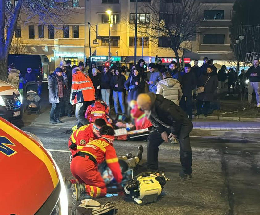 Detalii despre accidentul de duminică seara din centru, când două fete au fost acroșate de un autoturism