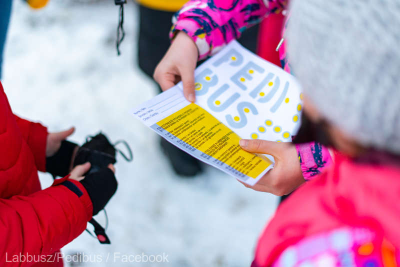 Minus 17 grade la Sfântu Gheorghe; puncte duble pentru elevii care participă la programul „Pedibus”