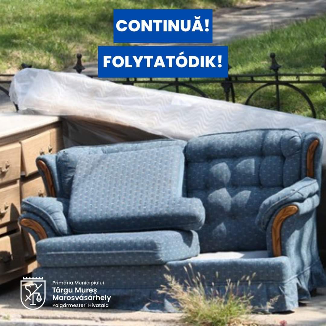Continuă colectarea deșeurilor voluminoase!