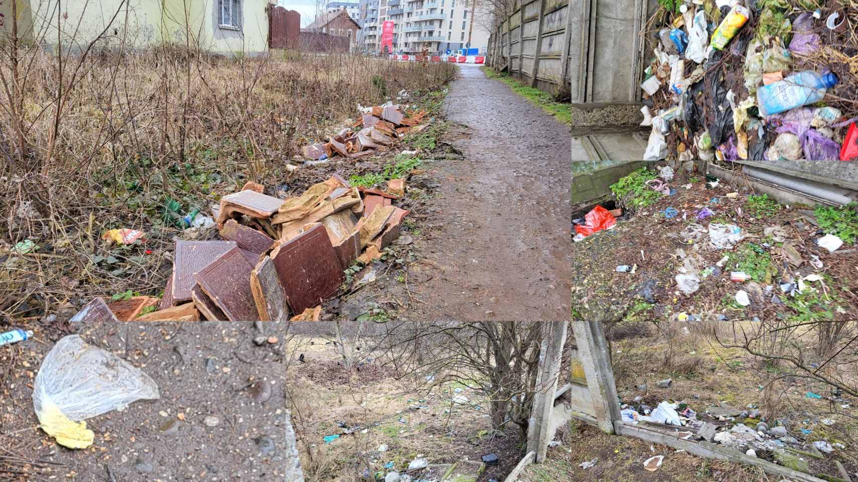Punctul negru pentru aleea cu gunoaie de lângă siloz. De peste 12 ani mureșenii ajung în spatele gării printre gunoaie