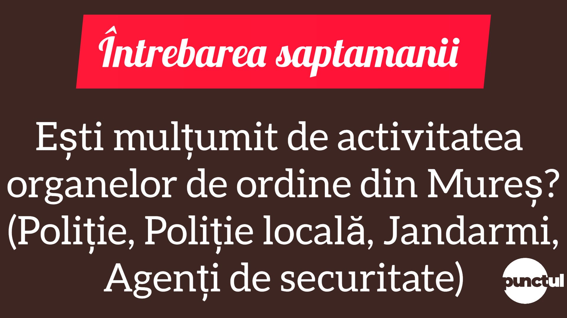Întrebarea săptămânii