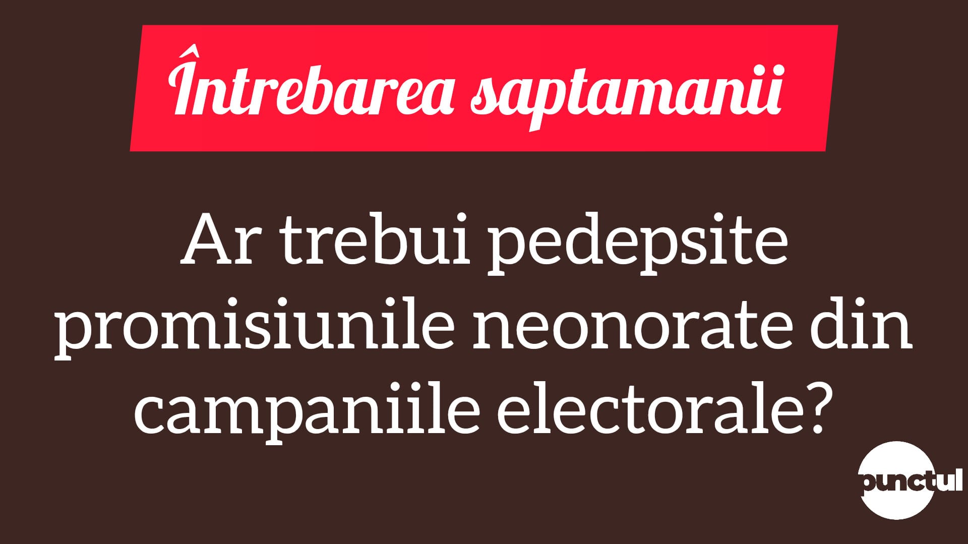 Întrebarea săptămânii